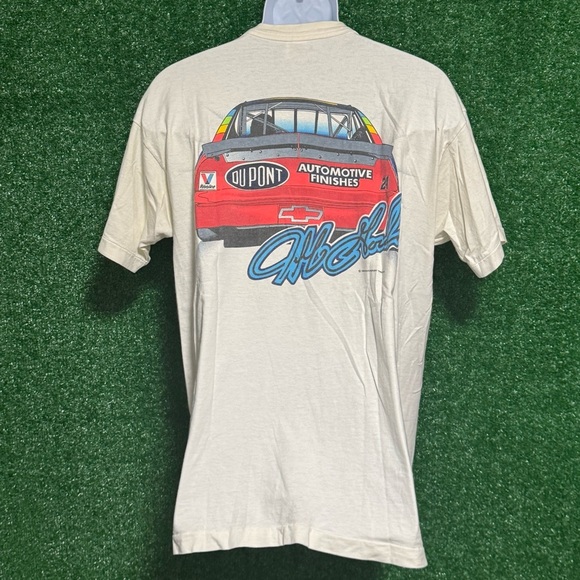 jeff gordon Cream and Red Retro Car Short Sleeve Tee - Picture 3 of 5
